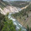 Artist Point with Yellowstone river